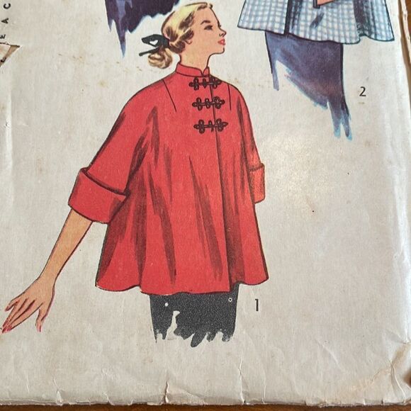 Vtg 1951 Simplicity maternity jacket sewing pattern - Picture 3 of 5